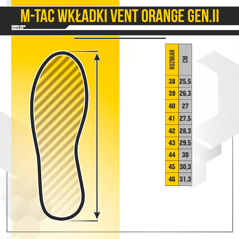 Vent Insoles Orange Gen.II 38
