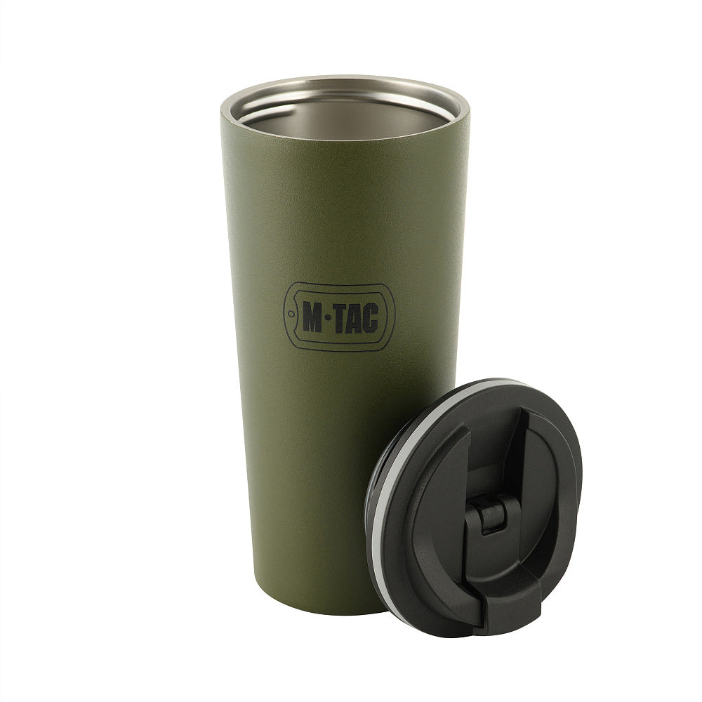 THERMOBECHER MIT VENTIL 450 ML EDELSTAHL