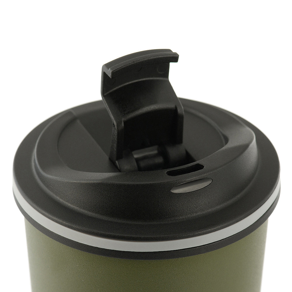 THERMOBECHER MIT VENTIL 450 ML EDELSTAHL