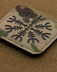 Aufnaher Helm Des Grauens Laser Cut
