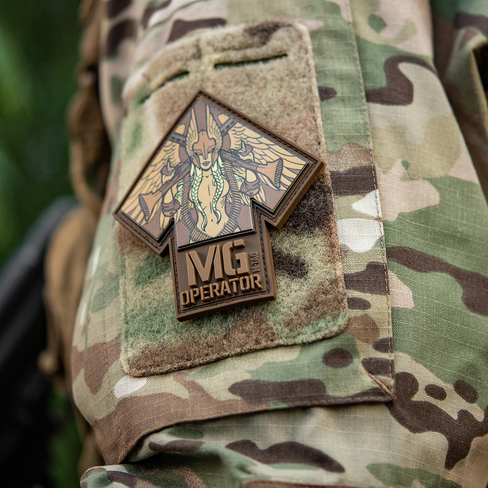Aufnäher MG Operator PVC Druk