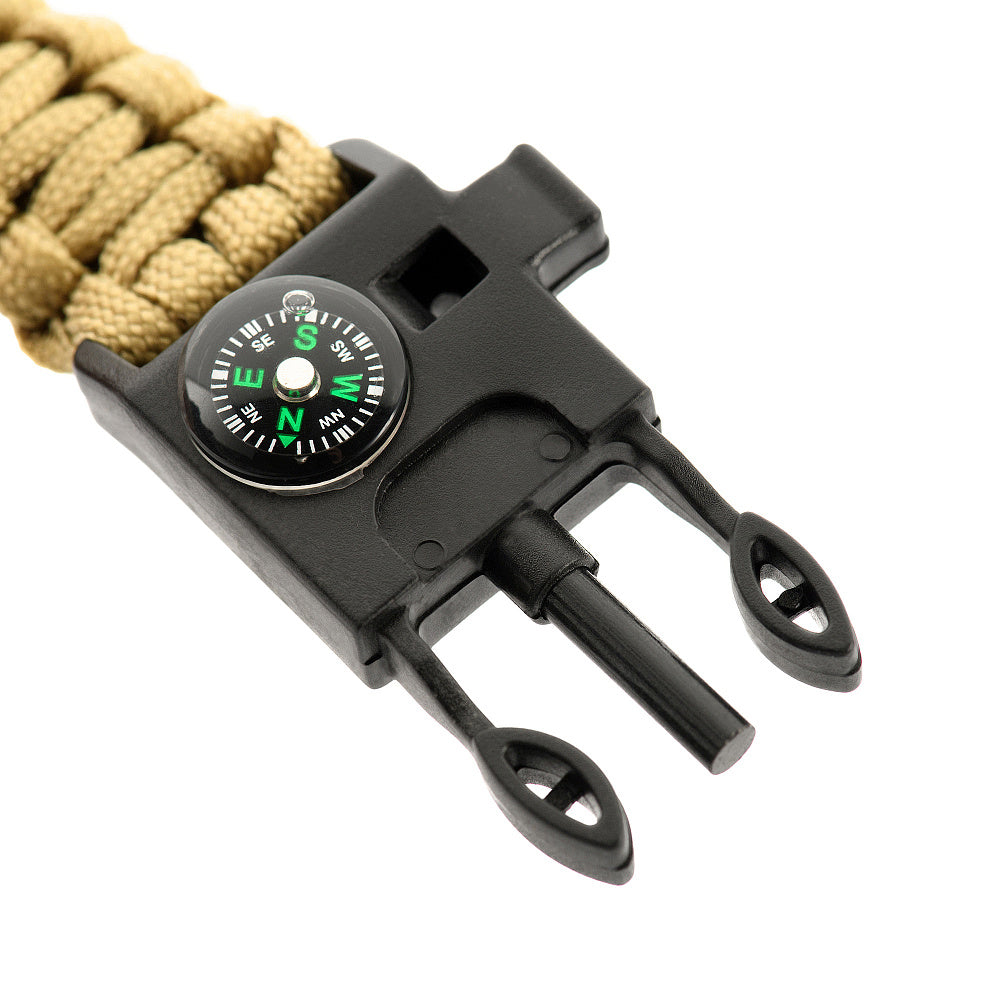 M-Tac Armband Paracord mit Geschnitzten Funken,Kompas Pfeife