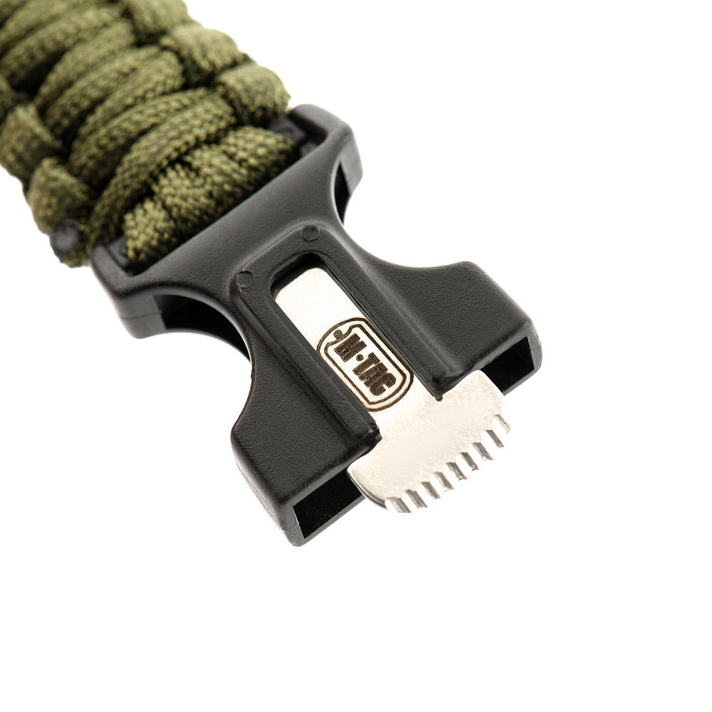 M-Tac Armband Paracord mit Geschnitzten Funken,Kompas Pfeife