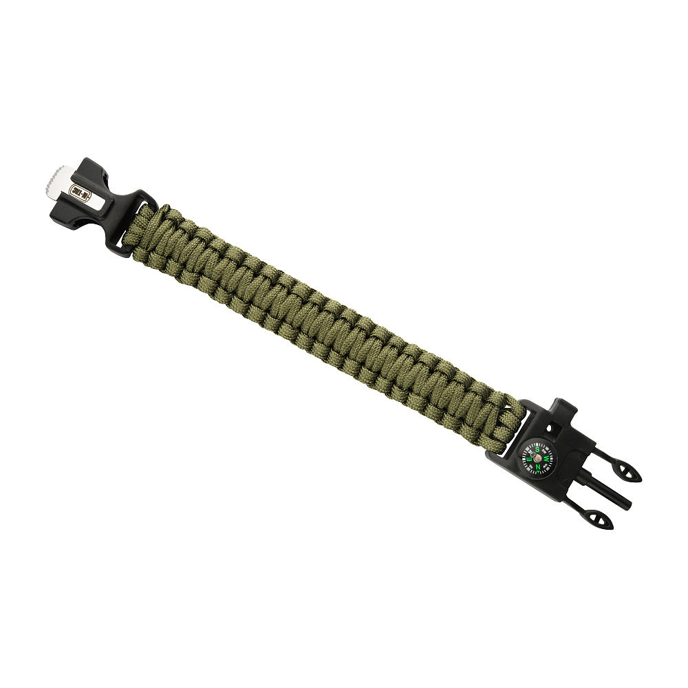 M-Tac Armband Paracord mit Geschnitzten Funken,Kompas Pfeife