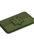 Patch die Flagge der Ukraine mit dem Dreizack der Streitkräfte der Ukraine PVC