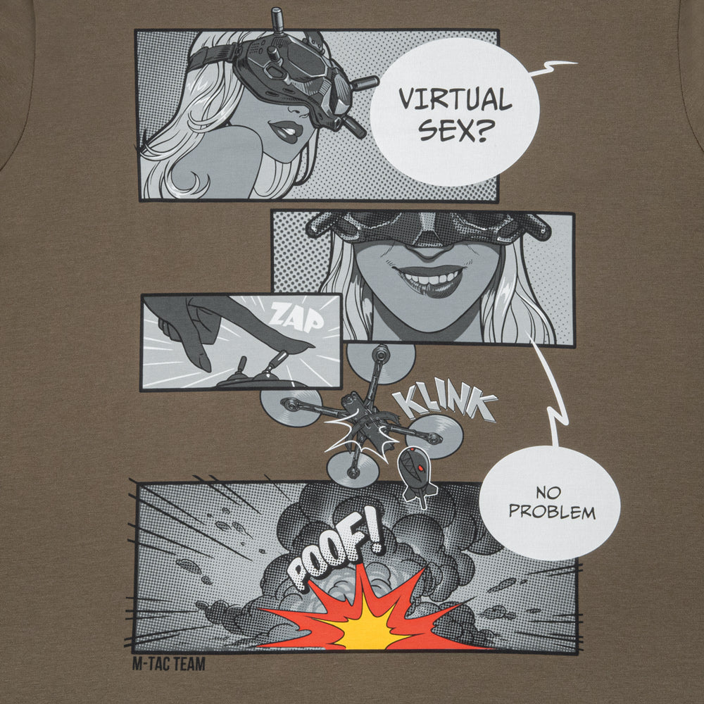M-Tac T-Shirt Comics Drohnen-Mädchen