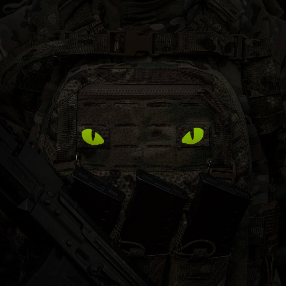 Patch Tigeraugen Laserschnitt (Paar)