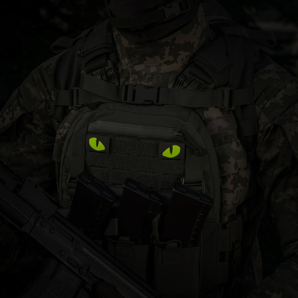 Patch Tigeraugen Laserschnitt (Paar)