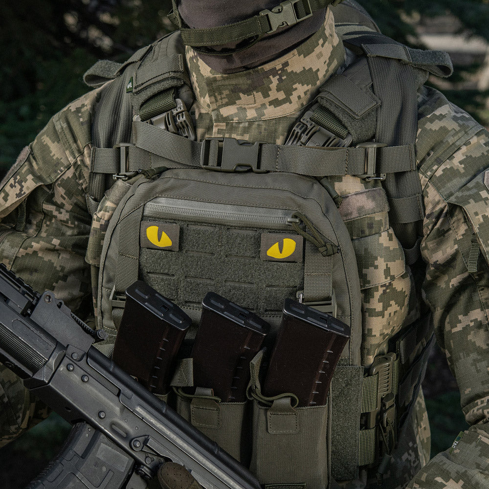 Patch Tigeraugen Laserschnitt (Paar)
