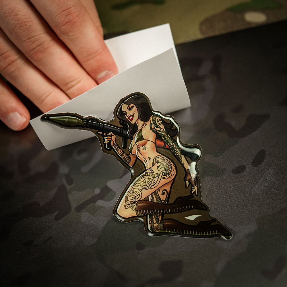 Sticker Tactical girl 