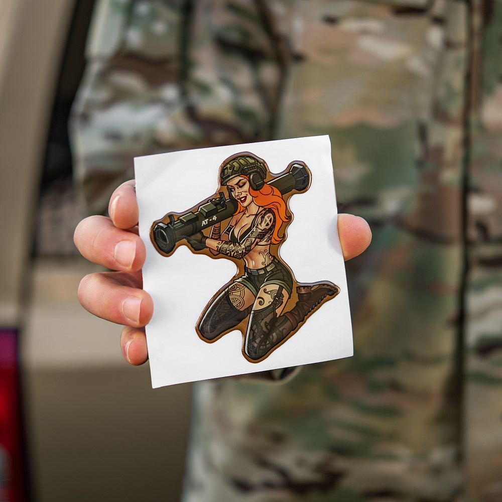 Aufkleber Tactical girl 