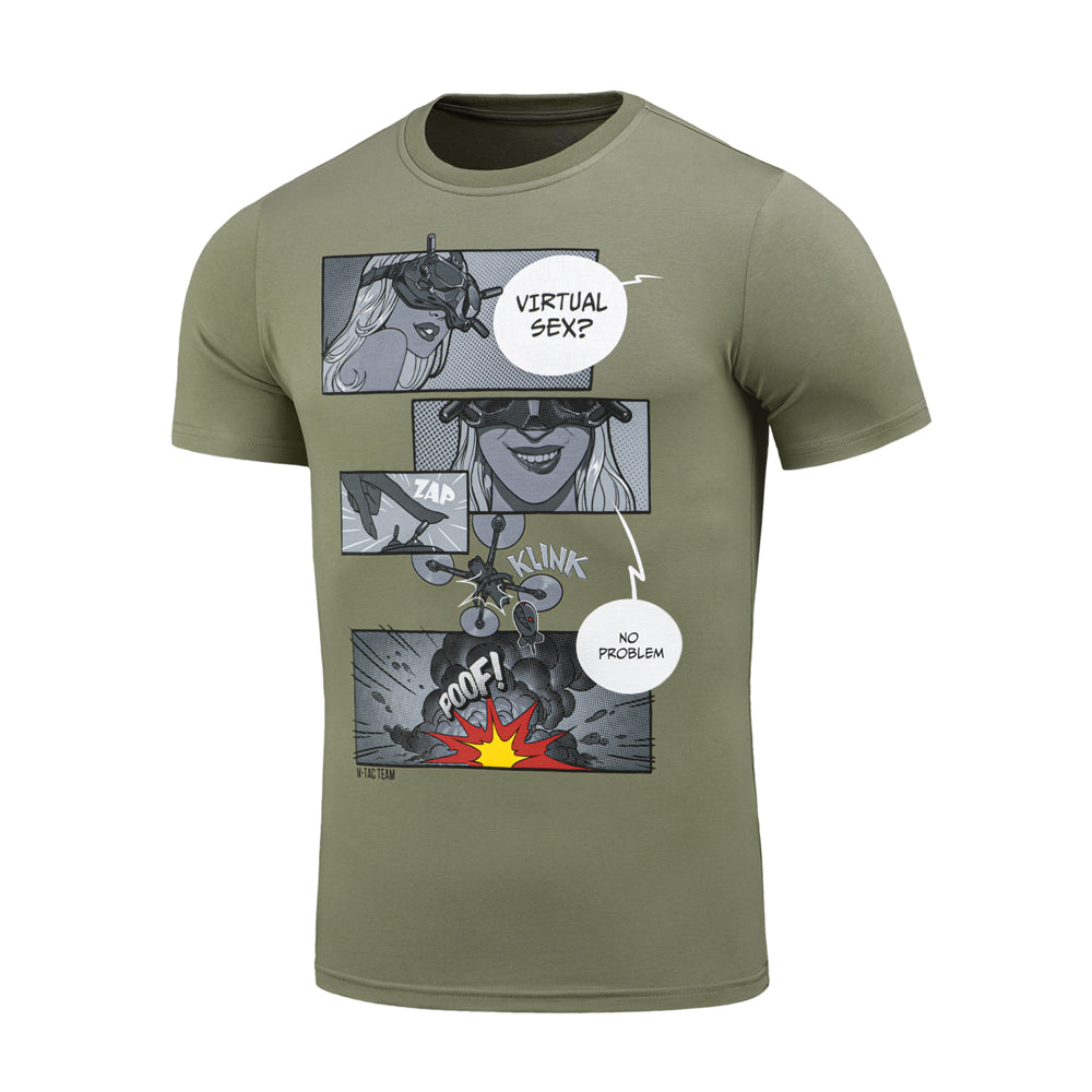 M-Tac T-Shirt Comics Drohnen-Mädchen