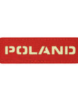 Aufnaher Poland 25x80 Laser Cut Black/Lum
