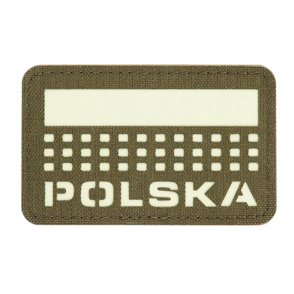 Polska-Aufnäher (mit Flagge) 50x80 Laser Cut