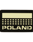 Patch Poland (with flag) 50x80 Laser Cut
