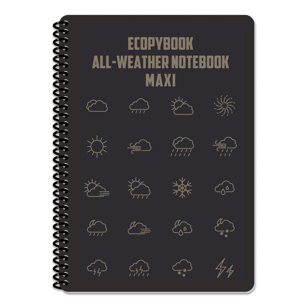 Ecopybook Notizbuch Tactical Allwetter-Notizbuch Regular Maxi