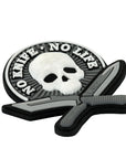 Aufnaher No Knife-No Life 3D PVC