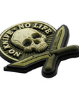 Patch No Knife - No Life 3D PVC