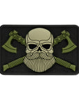 Bearded Skull 3D PVC Patch