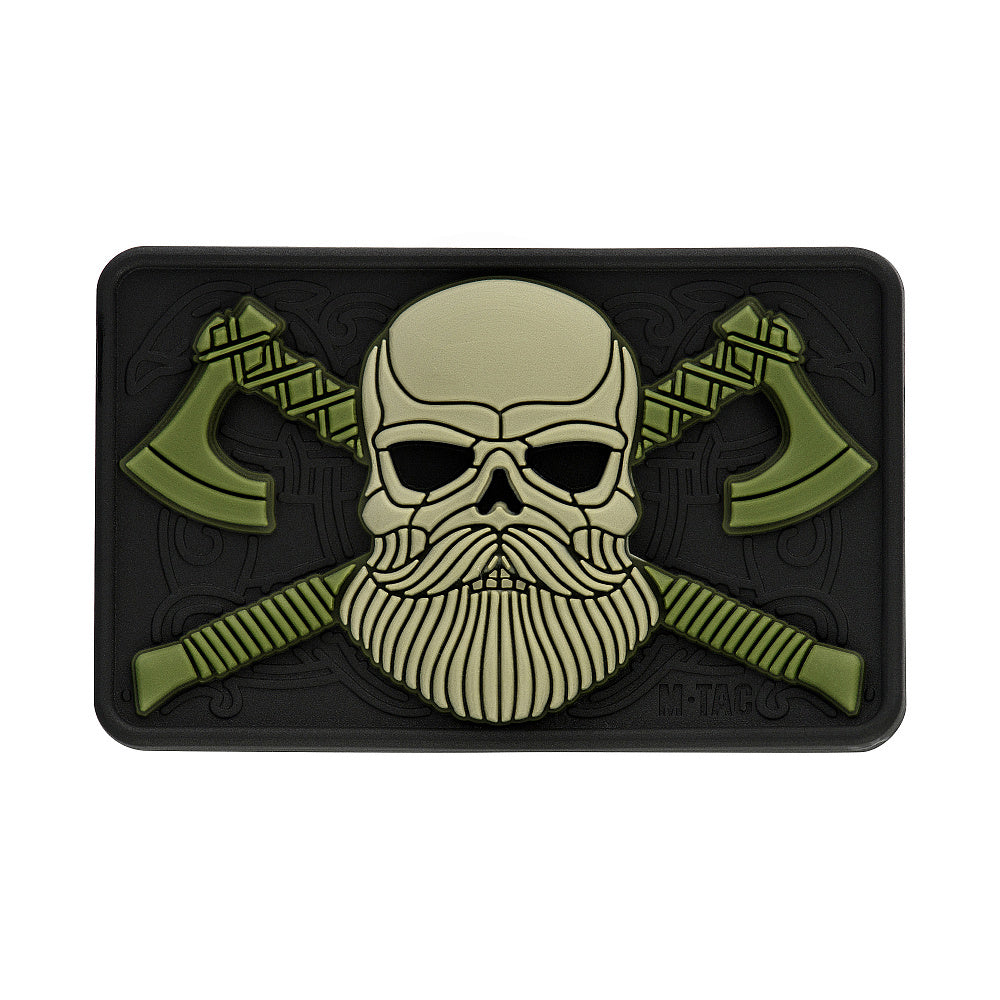 Bearded Skull 3D PVC Patch