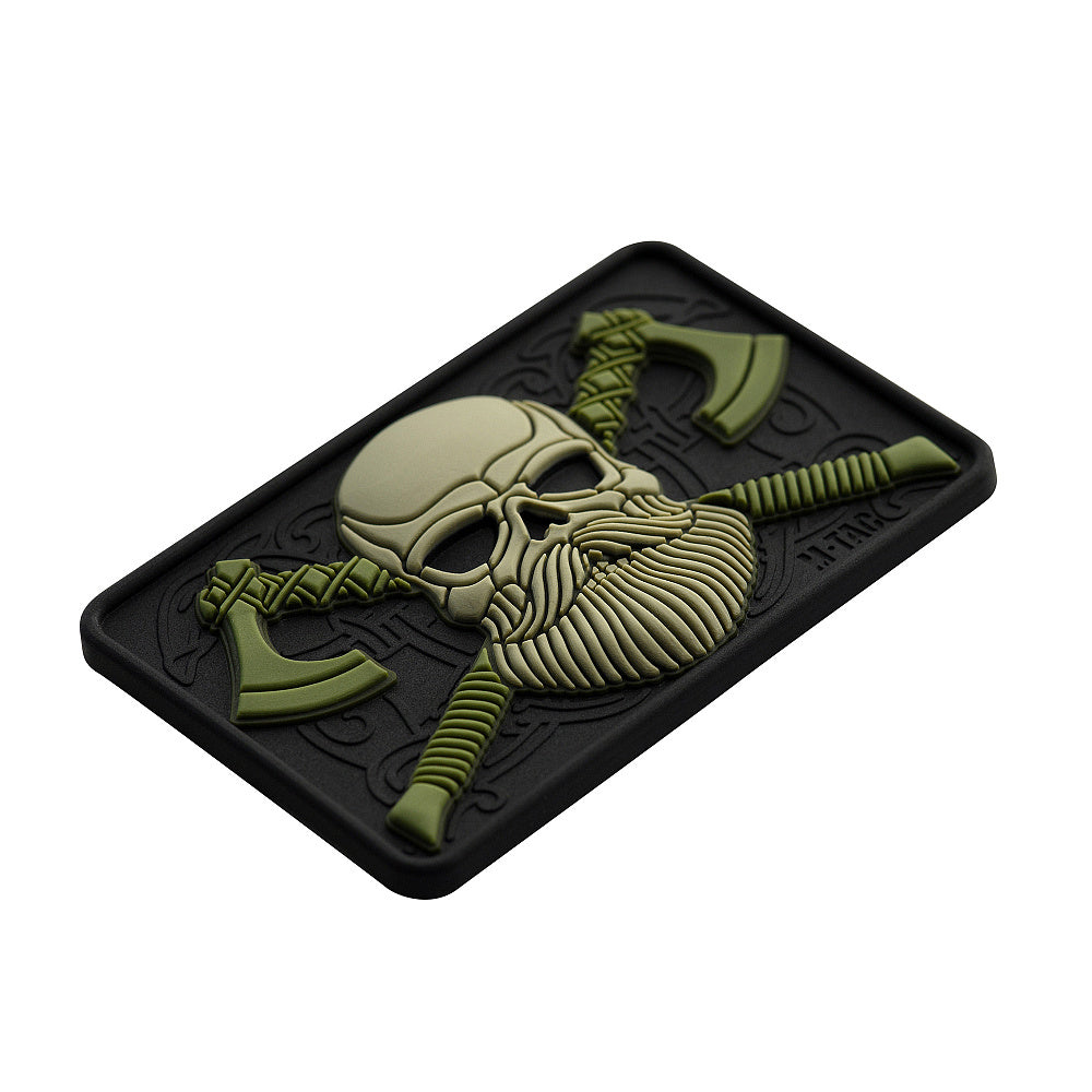 Bearded Skull 3D PVC Patch