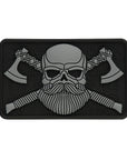 Bearded Skull 3D PVC Patch
