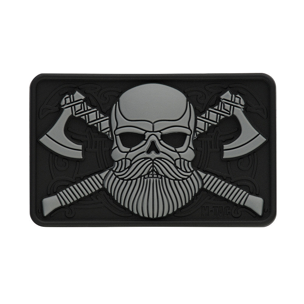 Bearded Skull 3D PVC Patch