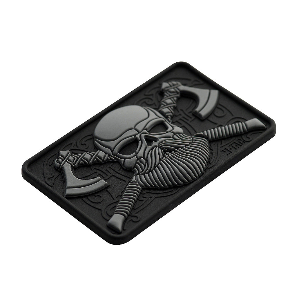 Bearded Skull 3D PVC Patch