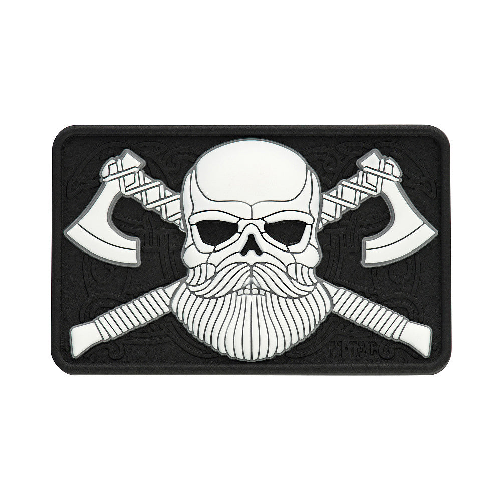 Bearded Skull 3D PVC Patch