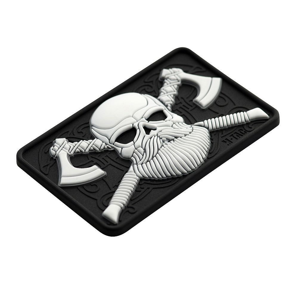 Bearded Skull 3D PVC Patch