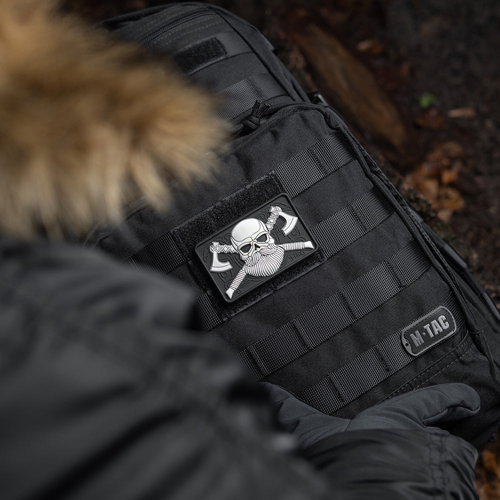 Bearded Skull 3D PVC Patch