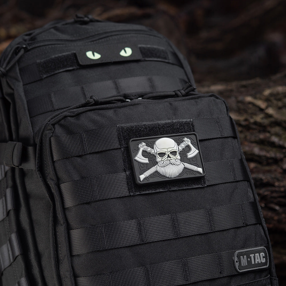 Bearded Skull 3D PVC Patch