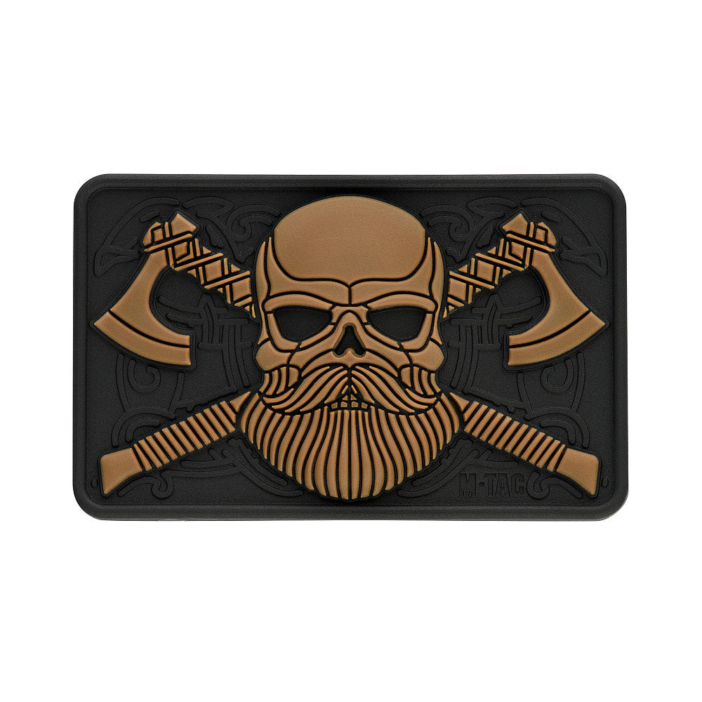 Bearded Skull 3D PVC Patch