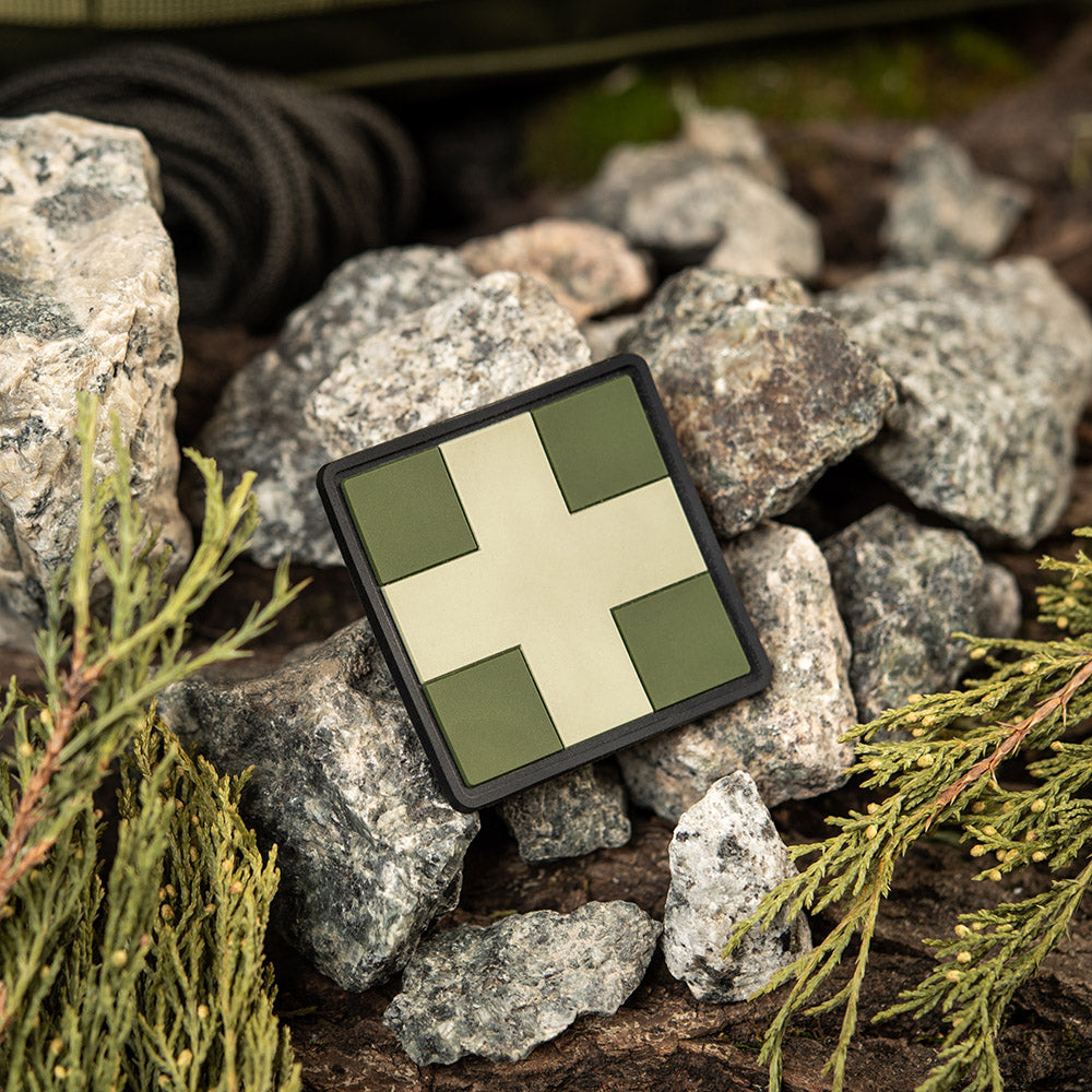 Aufnäher Medic Cross Square PVC