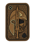 Aufnaher Molon Labe Ase 3D PVC
