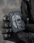 Aufnaher Molon Labe Ase 3D PVC