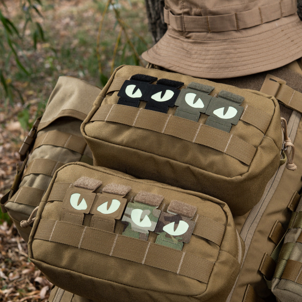 Patch Tigeraugen Laserschnitt (Paar)