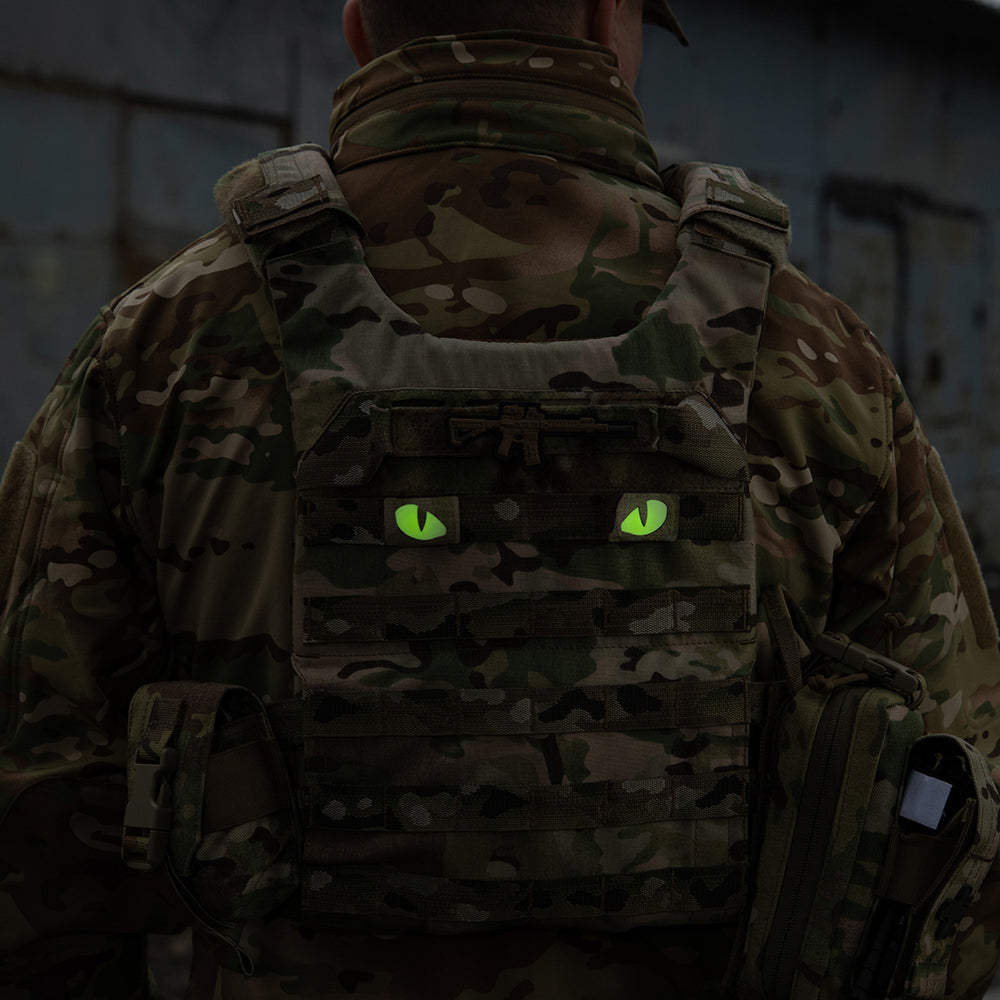 Patch Tigeraugen Laserschnitt (Paar)