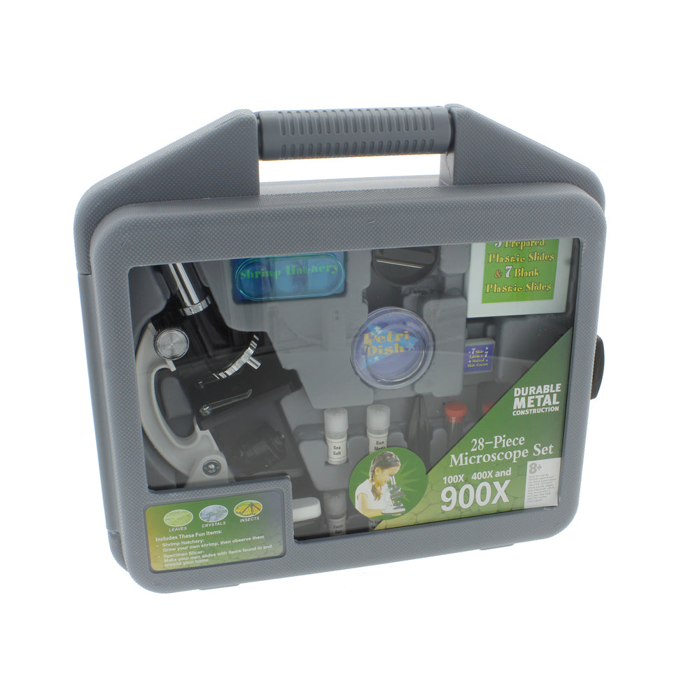 Byomic Beginners Microscoopset 100, 400 en 900x in Koffer