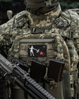 Aufnäher Fahne Schwarz Bart RPG-7
