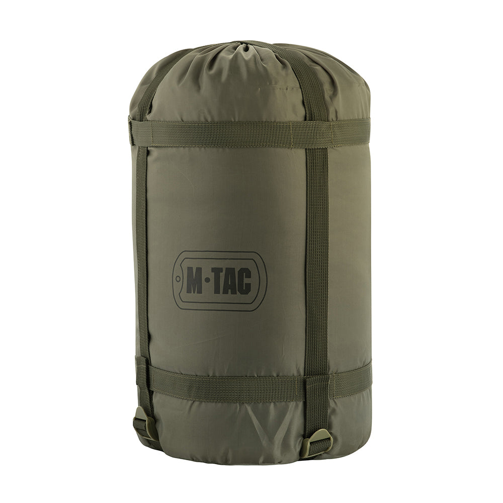 Sleeping bag with compression cover
