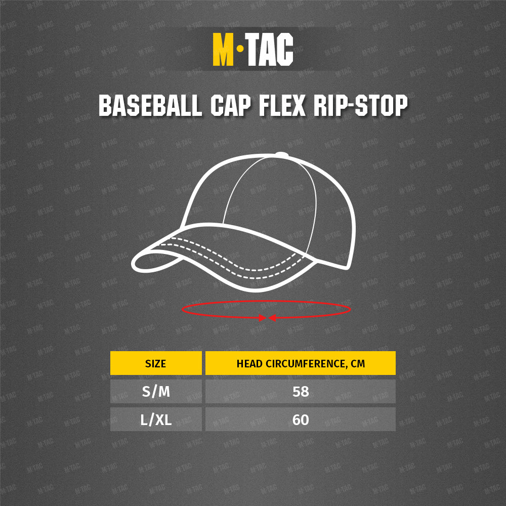 Baseballkappe Flex Rip-Stop