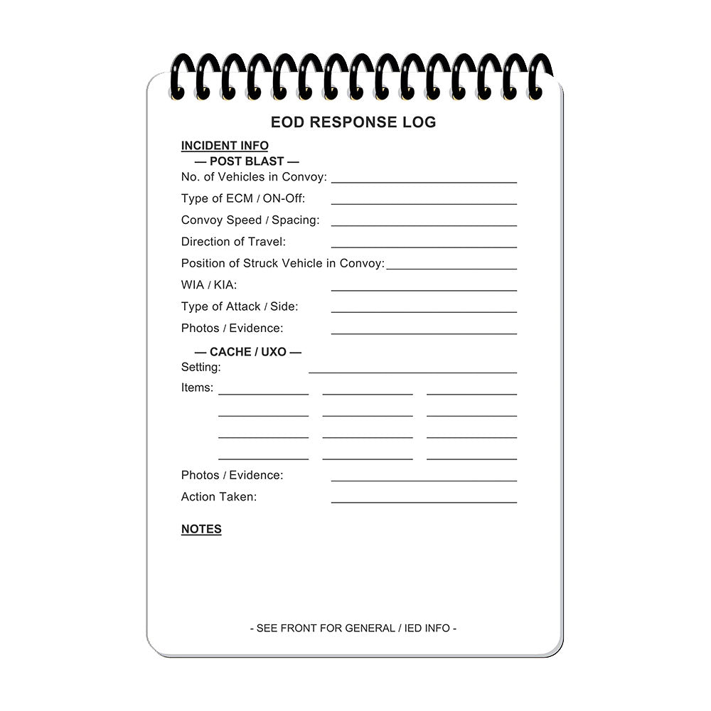 EOD RESPONSE LOG A6