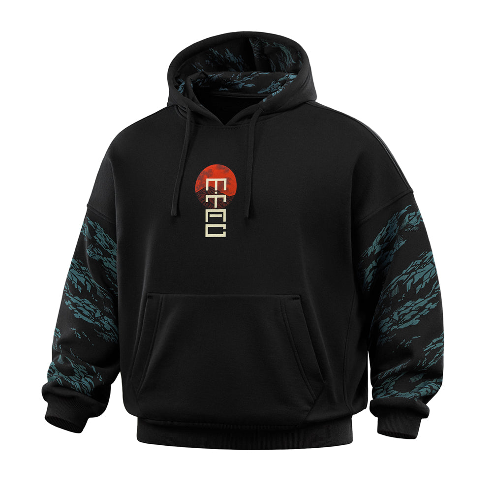 Hoodie Two Samurai Oversize Cotton Hard