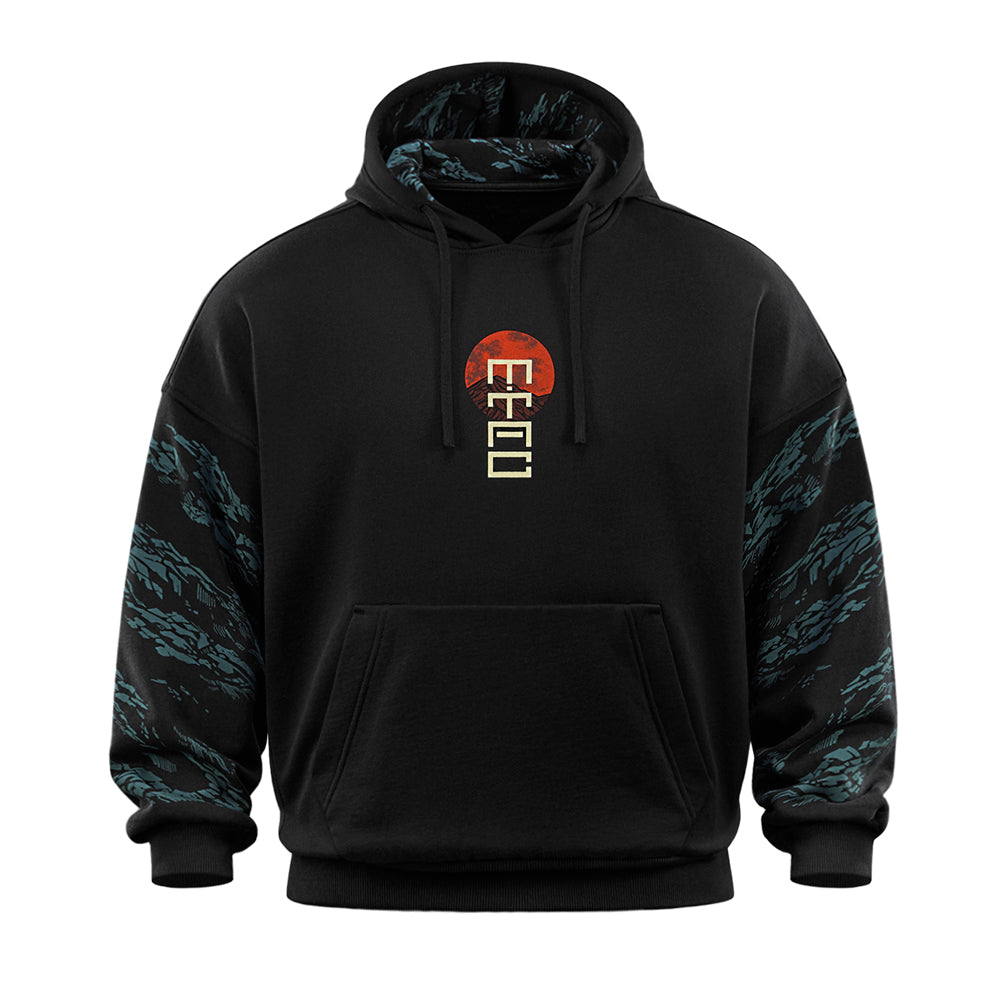 Hoodie Two Samurai Oversize Cotton Hard