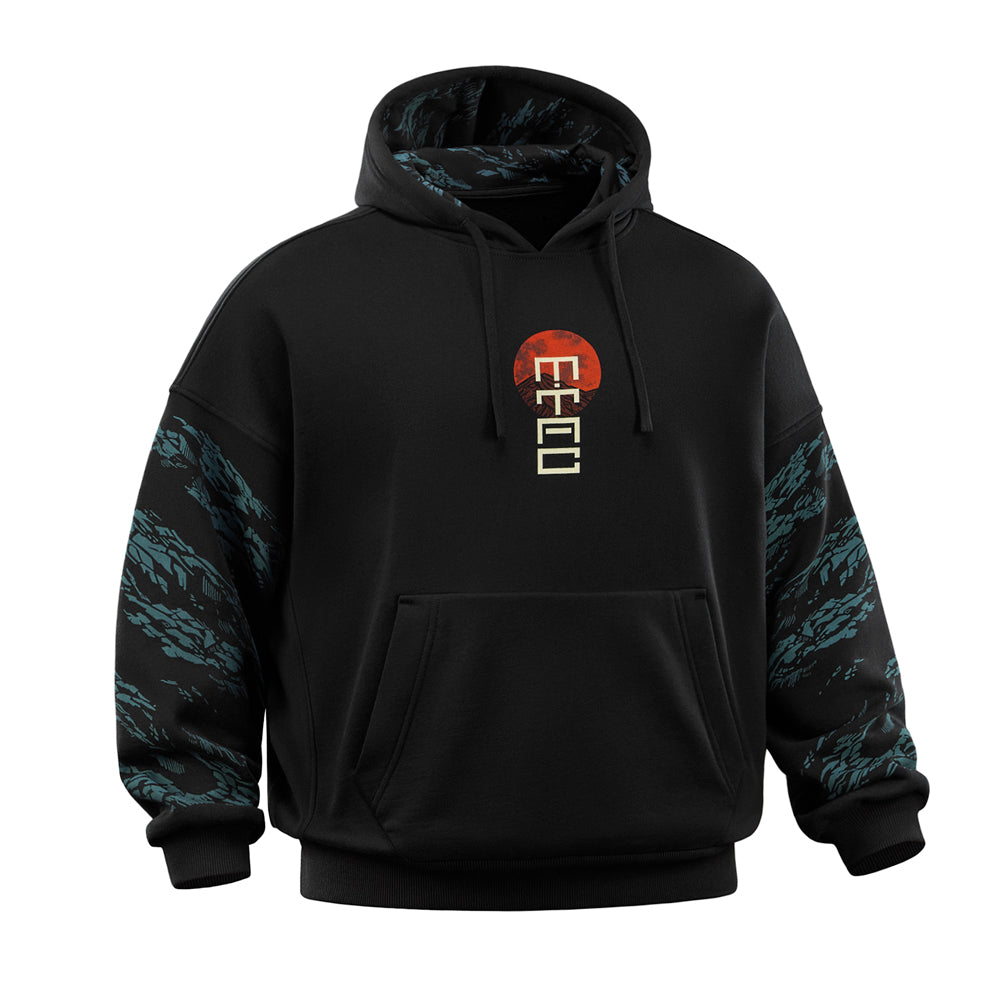 Hoodie Two Samurai Oversize Cotton Hard
