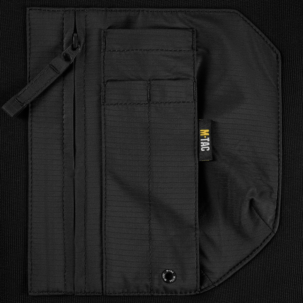 Nylon Pocket Cotton Hard Sweatshirt
