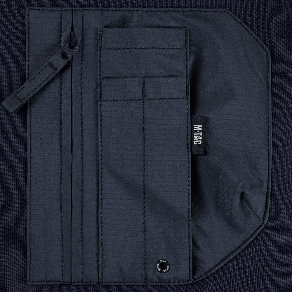 Nylon Pocket Cotton Hard Sweatshirt