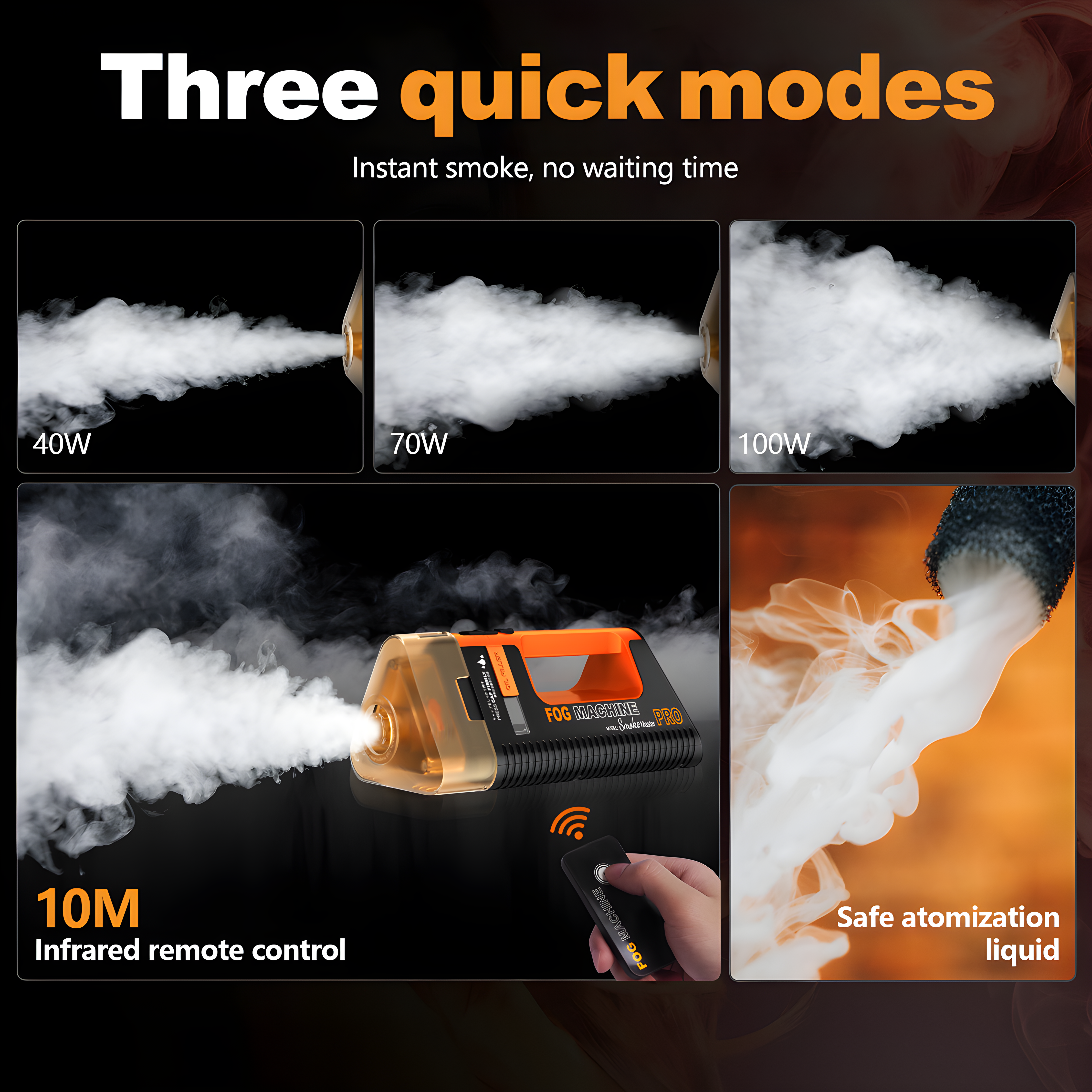 Lensgo Tragbare Nebelmaschine Smoke Master Pro