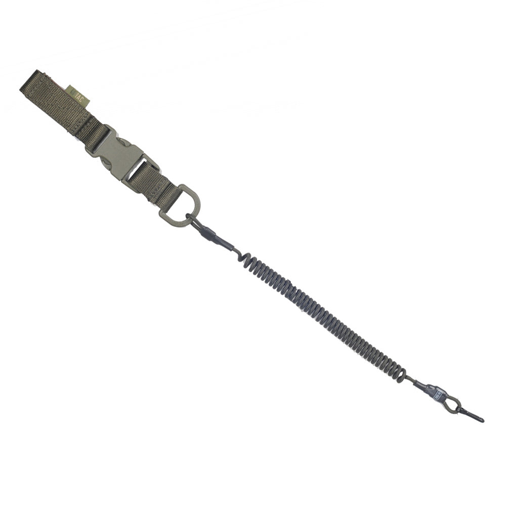 Safety cord Medium with D-ring and Fastex